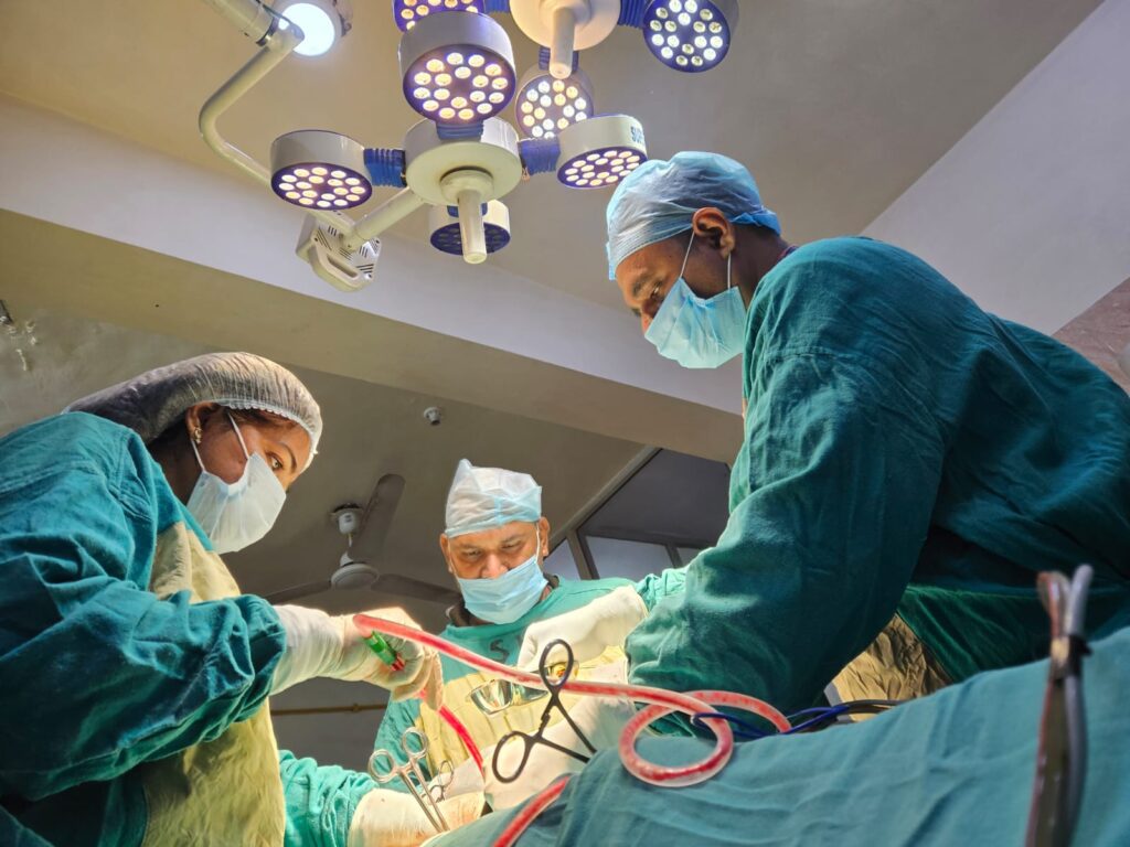 CESAREAN DELIVERY OPERATION AT KONDLI SANKHWAR HOSPITAL